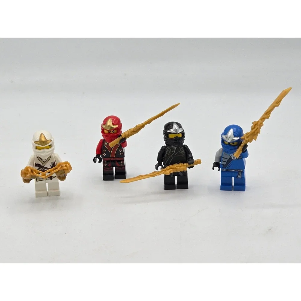 LEGO‎ Ninjago Minifigure Lot Golden Weapons Ninja Warriors Set